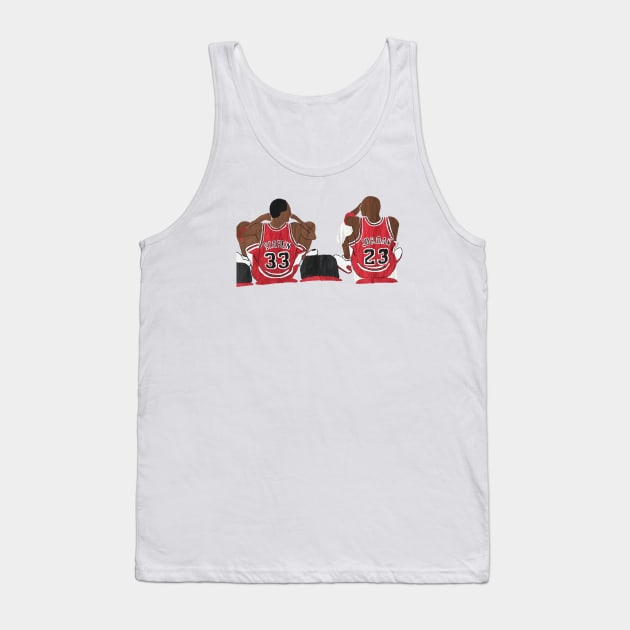 Jordan And Pippen Tank Top by  finitojuarez